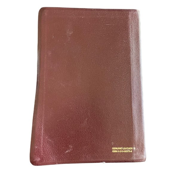 1995 Zondervan NIV Study Bible New International Version Red Letter Leather - Picture 3 of 6